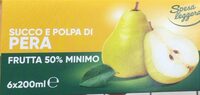 Succo e polpa di pera