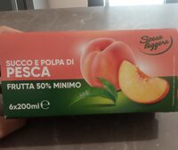 Succo e polpa di pesca