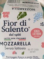 Mozzarella senza lattosio
