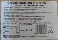 Crescia sfogliata di Urbino