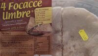 4 focacce umbre