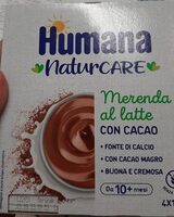 Merenda al latte con cacao