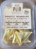 Pansotti triangolari ricotta e erbette