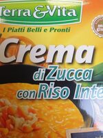Crema di zucca con riso integrale