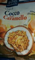 Chips di cocco gusto caramello
