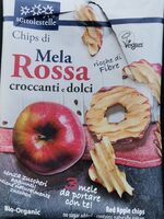 Chips di mela rossa croccanti e dolci
