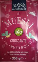 Muesli croccante frutta rossi