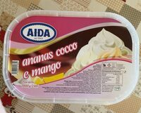 Gelato ananas, cocco, e mango