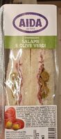 Tramezzini Salame e Olive Verdi