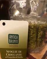 Sfoglie di croccante al pistacchio di Sicilia