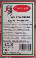 Gelato gusto bacio-vaniglia