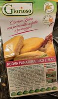 Cordon bleu con prosciutto a fette e formaggio