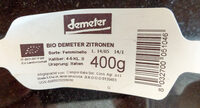 Bio Demeter Zitronen