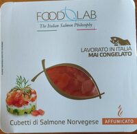 Cubetti di salmone norvegese affumicato