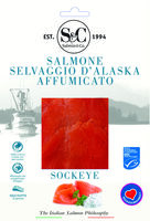 Salmone selvaggio d'Alaska affumicato