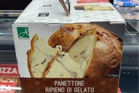 Panettone ripieno di gelato
