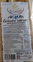 Grissini stirati all'acqua