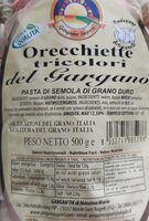 Orecchiette tricolori del gargano