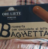 Baghetta ricoperta con cioccolato al latte