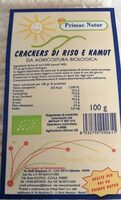 Crackers di riso e kamut bio