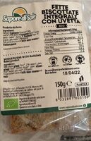 Fette biscottate integrali con uvetta