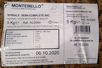 Spirale semi-complète bio