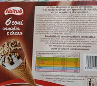 6 Coni vaniglia e cacao