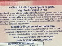 6 ghiaccioli ricoperti alla fragola