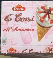6 coni all’amarena