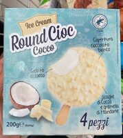 Ice cream round cioc cocco