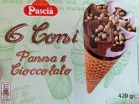 6 coni Panna e Cioccolato