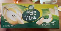 Succo e polpa di pera