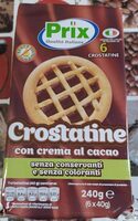 Crostatine con crema al cacao