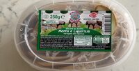 Gelato al gusto menta e liquirizia