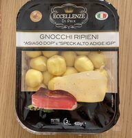 Gnocchi ripieni Asiago Dop e Speck Alto Adige Igp