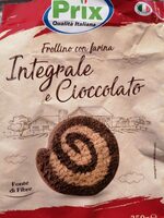 Frollini con farina integrale e cioccolato