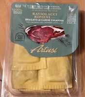 Raviolacci ripieni con brasato di carne chianina