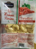 Pasta estabilizada al huevo con relleno de jamón serrano