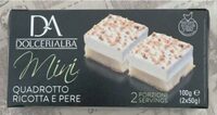 Mini quadrotto ricotta e pere