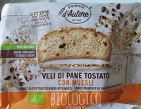 Veli di pane tostato con muesli