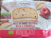 Veli di pane tostato mela e cannella
