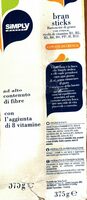 Bran sticks con 61 % di crusca