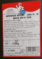 Hamburger bovino adulto al gusto speck skin