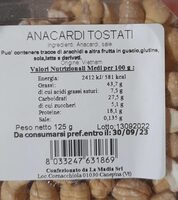 Anacardi Tostati