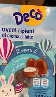 Ovetti ripieni di crema di latte