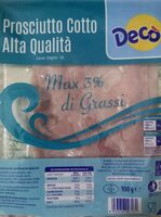 Prosciutto cotto alta qualità