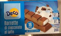 Barrette di cioccolato al latte