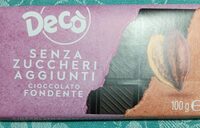 Cioccolato fondente senza zuccheri aggiunti