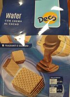 Wafer con crema al cacao