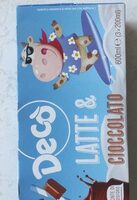 Succo latte e cioccolato